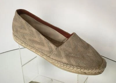 NUEVO MISSONI Alpargata Plana Brillo Dorado (Talla 36) - Precio de venta sugerido por el fabricante $490.00! Foto 1 de 4