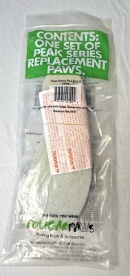 Botas de techo Cougar Paws para mujer talla 3 Peak Series almohadillas de repuesto suelas Foto 1 de 4