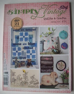 Simply Vintage Quilts & Crafts Magazine Spring 2018 patterns projects - Picture 1 of 11