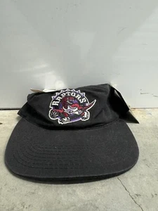 VINTAGE 1990er Toronto RAPTORS Mütze Druckknopflasche Kappe G Strick NBA NEU MIT ETIKETT Baumwolle - Bild 1 von 5