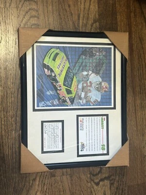 Sam Bass Dale Jarrett Earnest Byner Washington Redskins NASCAR Lithograph & Car - Image 1 of 4