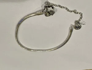 Fashion Women 925 Sterling Silver Wrist Chain Exquisite Heart Lock Bracelet - Picture 1 of 4