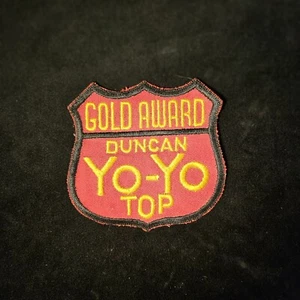 Vintage Large Embroidered 4" x 4½" jacket Patch Duncan Yo-Yo Gold Award - Picture 1 of 6
