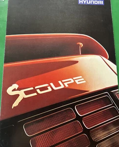 The Hyundai S Coupe Pony Range Genuine Original Car Sales Brochure Around 1990 - Picture 1 of 2