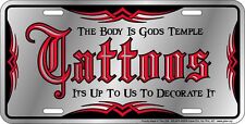 brand new metal license plate Tattoos - for the tattoo parlor artist