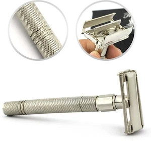 Double Edge Safety Razor in Butterfly Style Men's Shaving-Vintage Open Stylish - Picture 1 of 5