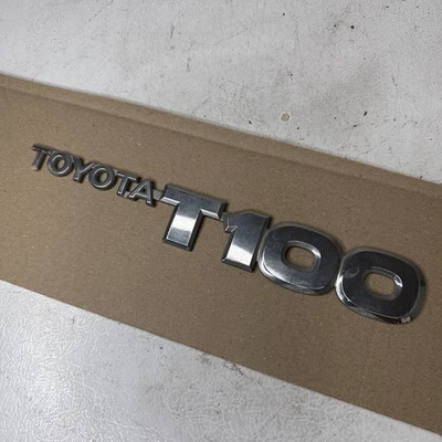Toyota T100 1993-1998 camioneta cromo emblema puerta insignia guardabarros OEM 94 95 96 97 Foto 1 de 4