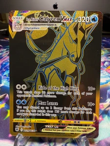 Ice Rider Calyrex VMAX Pokemon Juego de Cartas Coleccionables Resplandor Astral TG29/TG30 Ultra Raro - Imagen 1 de 2