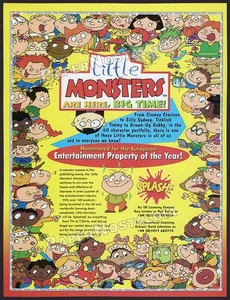 LITTLE MONSTERS - Original 1999 Trade AD promo / ADVERT _ Tony Garth _ BBC - Picture 1 of 1