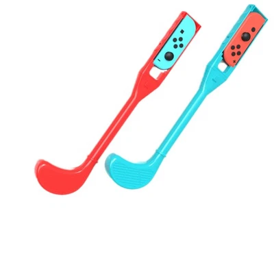 2* Controller Golf Club Handle Hand Grip For Switch Joycon Mario Golf Super Rush - Image 1 of 2