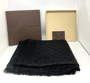 Louis Vuitton Schal schwarz auf schwarz M71329 - Bild 1 von 11