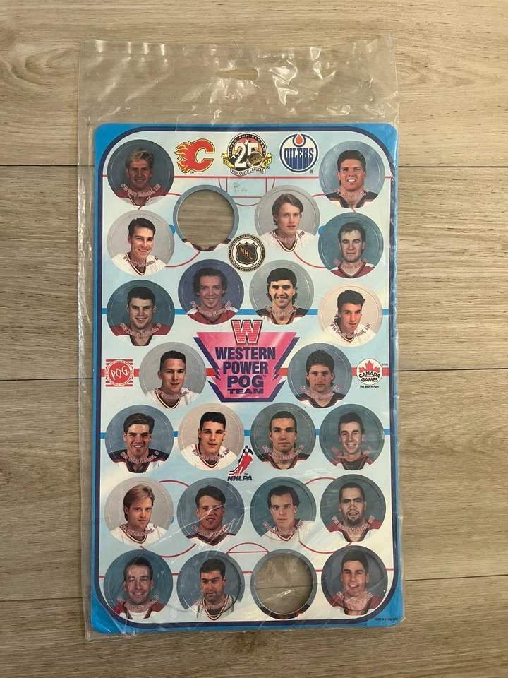 1995 Canada Games NHL Pogs Western Power Pog Team. Calgary & Edmonton. New! - Image 1 of 2