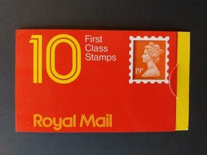 GB 1988 £1.90p (10 x 19p) QUESTA Barcode Booklet GP2 Letter N on back - Picture 1 of 3
