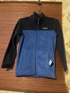 Columbia steens mountain II fleece full zip jacket blue kids youth M 10/12 - Picture 1 of 6