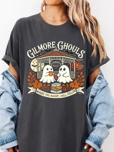 Camiseta negra Comfort Colors Gilmore Ghouls, camiseta Ghost Parody Halloween talla 3XL - Imagen 1 de 5