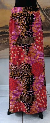 Maxi Falda Floral Colorida De Colección Susan Van Heusen, ¿Mediana?  Hecho en Canadá Foto 1 de 4