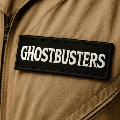 Ghostbusters Patch 4" Embroidered Iron-on Applique Horror Badge Halloween - Image 1 of 4
