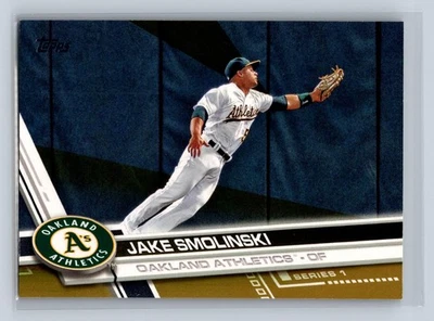 2017 Topps #11 Jake Smolinski Gold /2017 Oakland Athletics - Image 1 of 2