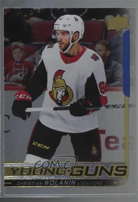 2018-19 Upper Deck Young Guns Silver Foil Christian Wolanin #460 Rookie RC - Image 1 of 2