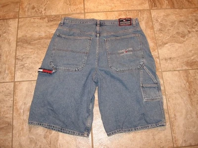 Vtg 90's Tommy Hilfiger Men Blue Jeans DEMIN FLAG Sz 36 Carpenter - Image 1 of 4
