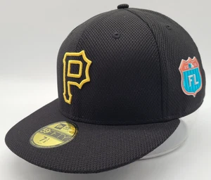 Mütze Kappe Pittsburgh Pirates schwarz 2015 Frühling Training New Era 59Fifty Größe 7 3/8 - Bild 1 von 14
