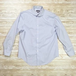 Calvin Klein Shirt Mens Size 16 32-33 Slim Fit Non Iron Button White 80s Two Ply - Picture 1 of 20