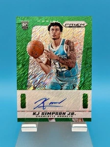 2024 KJ Simpson Jr. Prizm Deca Verde Brillo Automático/25 - Imagen 1 de 3
