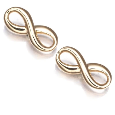 Auth Tiffany&Co. Earrings Infinity 18K 750 Rose Gold  - Image 1 of 4