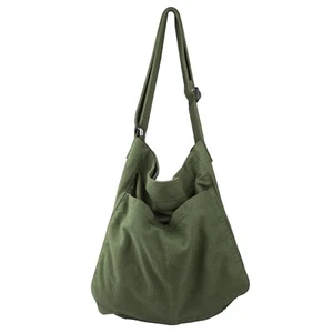 Canvas Hobo Crossbody Shoulder Tote Bag for Women and Men W/Multi-pocket Casu... - Picture 1 of 6