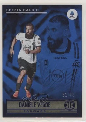 2021-22 Panini Chronicles Base Serie A Illusions Blue /99 Daniele Verde #186 - Image 1 of 2