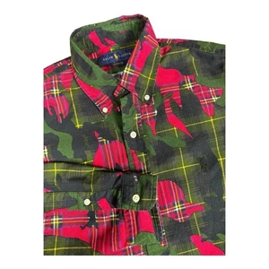 Ralph Lauren Classic Fit Camouflage Camo Oxford Hemd Button Down Herren M Pony - Bild 1 von 15