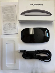 BOXED Apple Magic Mouse Multi-Touch Black MMMQ3AM/A A1657 NON APPLE CABLE - Picture 1 of 1