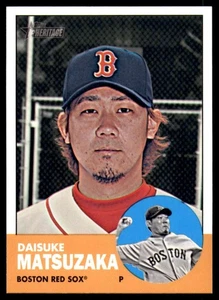 2012 Topps Heritage High (Hi) Number #H637 Daisuke Matsuzaka - Boston Red Sox - Picture 1 of 2