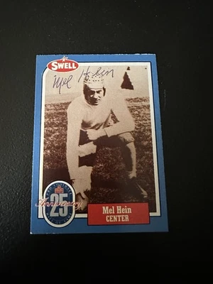 Mel Hein Signed 1988 Swell New York Giants Autographed HOF - Image 1 of 2