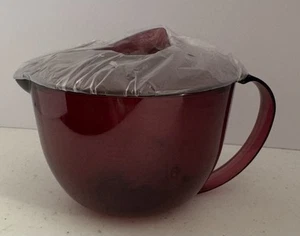 VINTAGE TUPPERWARE 4 TASSEN MESSSCHÜSSEL CRANBERRY NEU - Bild 1 von 7