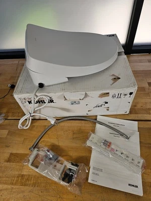 圆形 - 科勒 28118-0 Purewash E815 座便盆马桶座带遥控器 - 白色 — 第 1/4 张图片