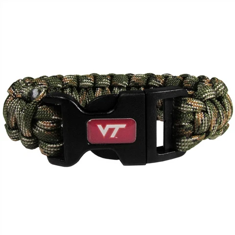 Virginia Tech Hokies Paracord Survival Bracelet Sport Jewelry Strap NCAA College Cover