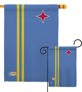 Aruba Nationality Caribben Island Beach Cruise Garden House Yard Flag - Picture 1 of 13