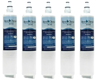 5 Pack Fits LG LT600P 5231JA2006A 5231JA2006B 9990 Refrigerator Water Filter - Image 1 of 4