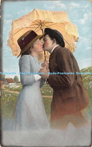 R171718 Woman and Man kissing. Postcard - Picture 1 of 2