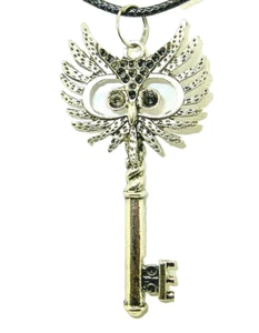 "Nuevo Collar Grande Hermoso Esqueleto LLAVE Tono Plateado 18"" - 20"" Collar - Imagen 1 de 3