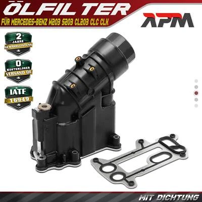 Ölfilter Gehäuse für BMW 3er E90 E91 E93 320d 1er E81 E87 5er E60 X1 E84 X3 E83 - Bild 1 von 4