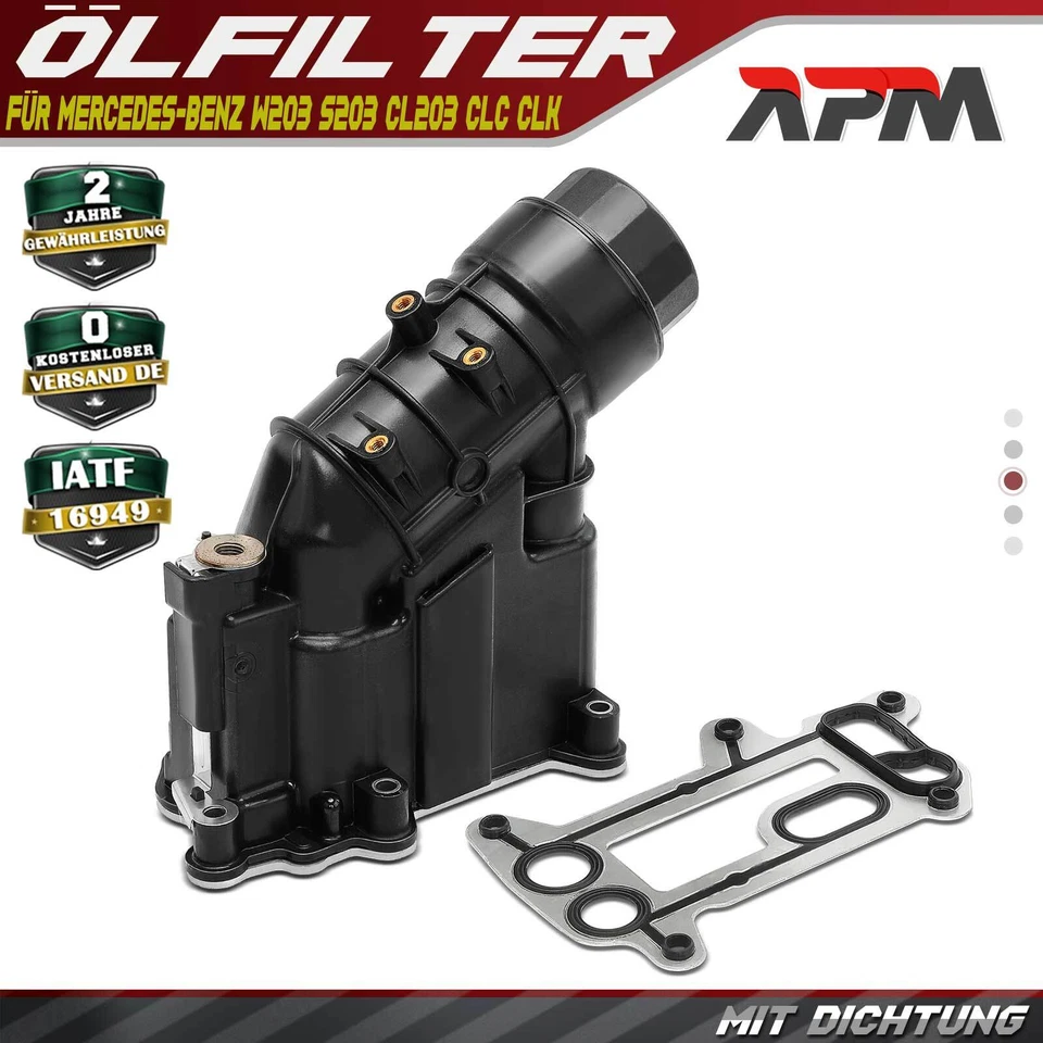 Ölfilter Gehäuse für BMW 3er E90 E91 E93 320d 1er E81 E87 5er E60 X1 E84 X3 E83 - Bild 1 von 4