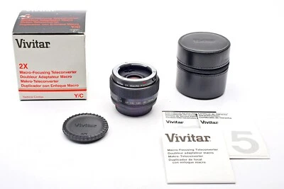 Vivitar 2x Macro-focusing teleconverter Variable Extension Tube++Contax/Yashica - Image 1 of 4
