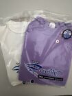 2 x Vintage Security T-shirt 1970s Size 4 Kids NEW In Packet - Purple & White