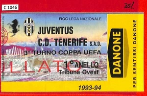 C1046 - Vecchio BIGLIETTO PARTITA CALCIO - 1993/94 JUVENTUS vs TENERIFE - Picture 1 of 1