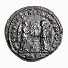 Ancient Coin Roman Empire Constantine I. 318 AD. Victories Shield above Altar
