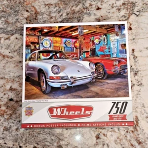 Wheels - Hot Rod Alley 750 Piece Adult Jigsaw Puzzle (Christmas) - Picture 1 of 3