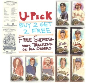 2022 Topps Allen and Ginter Mini Cards U-pick, inserts Buy 2 Get 2 FREE Shipping - Picture 1 of 1