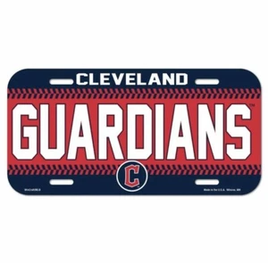 Cleveland Guardians Plastic License Plate (NEW) MLB Tag Auto Car Truck 6x12. - Picture 1 of 2